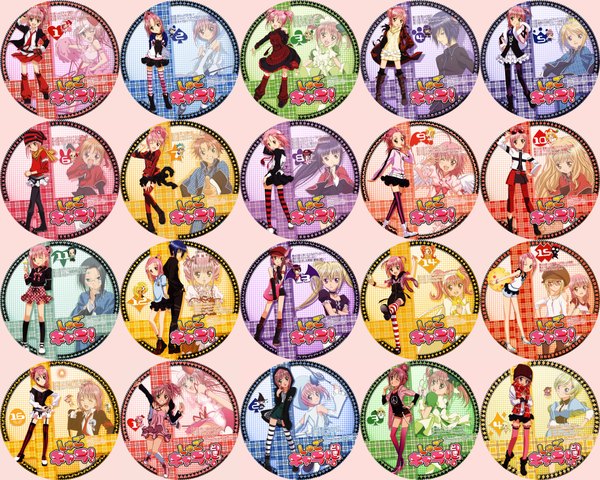 Anime picture 2000x1600 with shugo chara! hinamori amu tsukiyomi ikuto mashiro rima hoshina utau ran (shugo chara!) suu (shugo chara!) miki (shugo chara!) yuiki yaya hotori tadase fujisaki nagihiko dia (shugo chara!) el (shugo chara!) il (shugo chara!) yoru (shugo chara!) kusu kusu (shugo chara!) highres short hair pink hair pepe