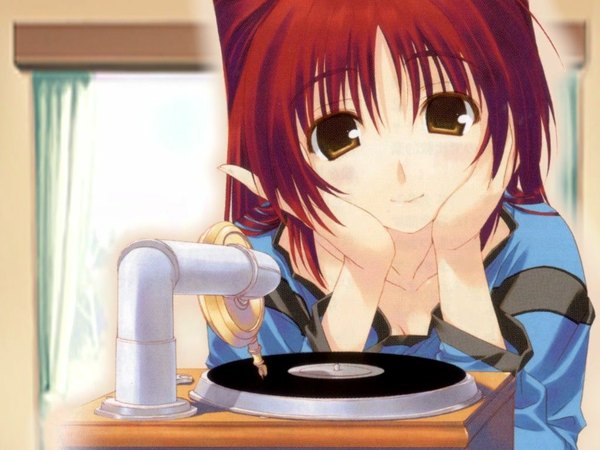 Anime picture 1024x768 with to heart 2 leaf (studio) kousaka tamaki music tagme