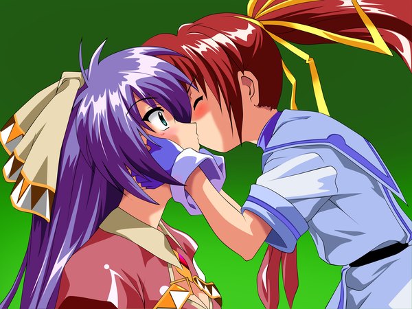 Anime picture 4000x3000 with aoi umi no tristia deep-blue series nanoca flanka faury carat highres multiple girls shoujo ai girl 2 girls