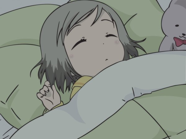 Anime picture 1600x1200 with ichigo mashimaro sakuragi matsuri loli sleeping vector pajamas