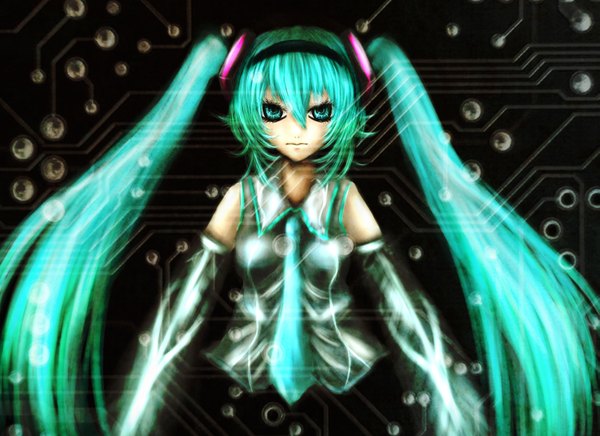 Anime picture 2950x2144 with vocaloid hatsune miku highres girl tagme