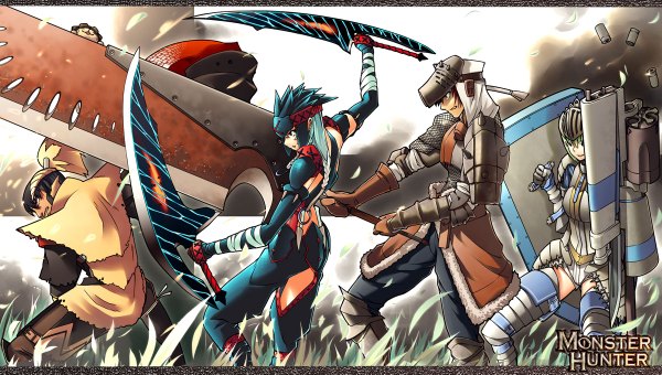 Anime picture 1200x680 with monster hunter wide image tagme naruga kuruga