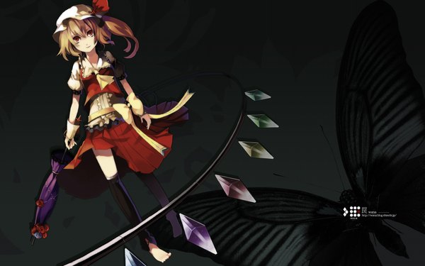 Anime picture 1920x1200 with touhou flandre scarlet hiiragi ryou riku (wana) highres wide image girl