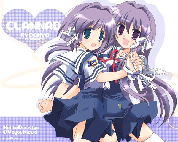 Anime picture 1280x1024 with clannad key (studio) fujibayashi kyou fujibayashi ryou tagme