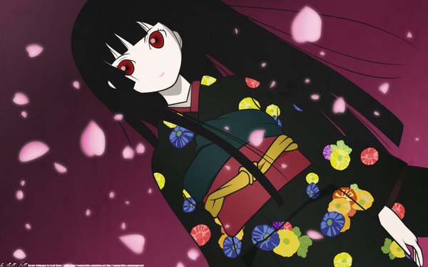 Anime picture 1920x1200 with hell girl studio deen enma ai highres wide image