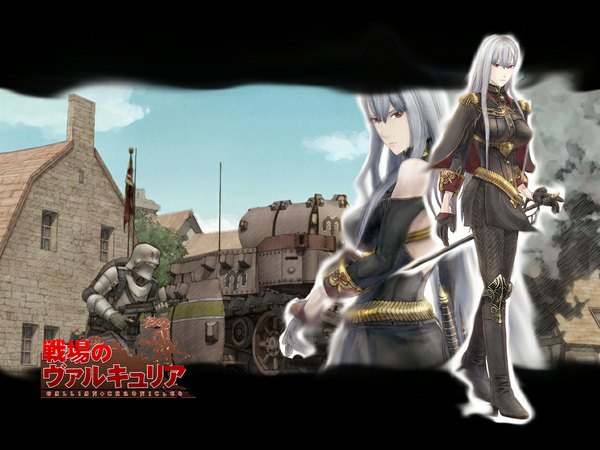 Anime picture 1152x864 with valkyria chronicles selvaria bles tagme azure witch