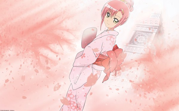 Anime picture 2560x1600 with hayate no gotoku! katsura hinagiku highres wide image pink hair japanese clothes