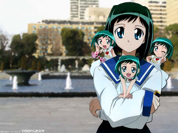 Anime picture 1600x1200 with midori no hibi kasugano midori twins tagme