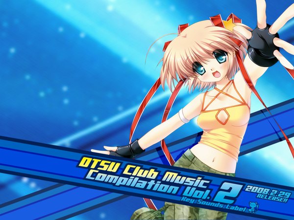 Anime picture 1600x1200 with little busters! key (studio) kamikita komari two side up hair ornament star hair ornament tagme