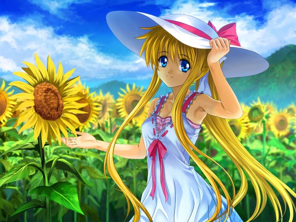 Anime picture 1280x960 with air key (studio) kamio misuzu summer girl