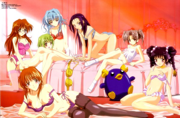 Anime picture 2694x1766 with daiakuji megami magazine highres light erotic official art