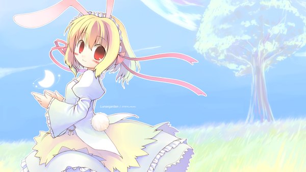 Anime picture 1600x900 with wide image bunny ears lolita fashion tagme