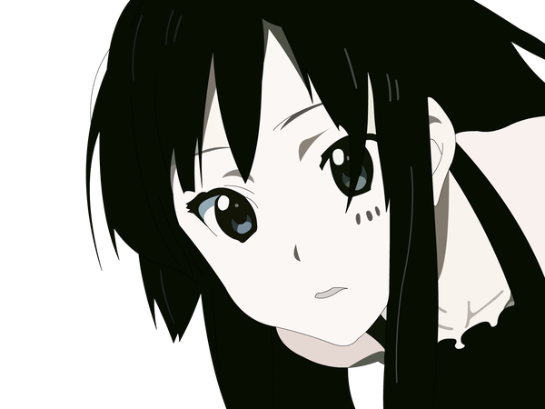 Anime picture 1600x1200 with k-on! kyoto animation akiyama mio transparent background vector multicolored