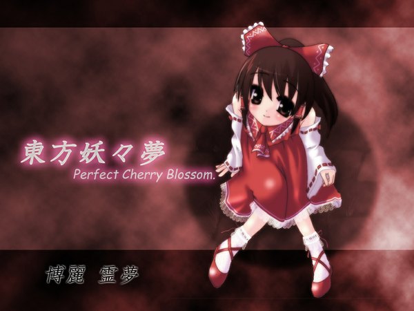 Anime picture 1024x768 with touhou hakurei reimu girl tagme