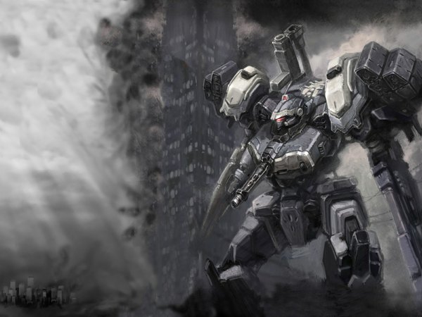 Anime picture 1600x1200 with armored core mecha tagme