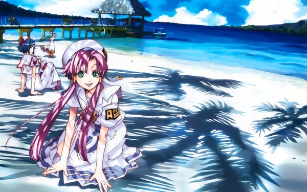 Anime picture 1920x1200 with aria mizunashi akari alice carroll aika s granzchesta highres wide image beach