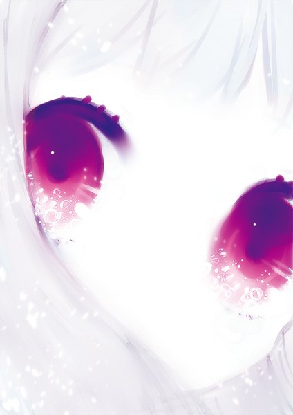 Anime picture 1500x2121 with original sakata kasako single tall image looking at viewer fringe blue hair pink eyes close-up face pale skin girl