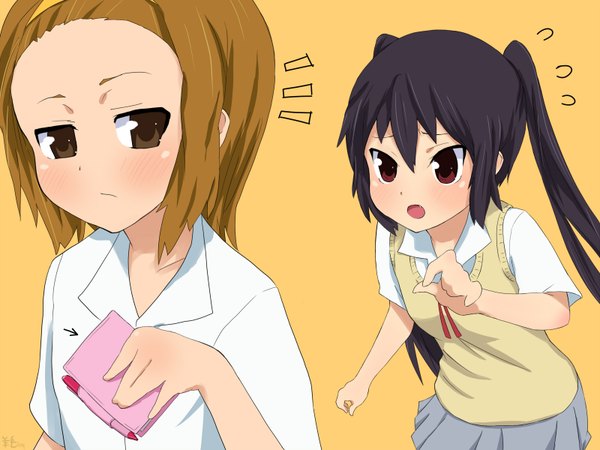Anime picture 1600x1200 with k-on! kyoto animation nakano azusa tainaka ritsu tagme