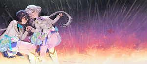 Anime picture 1488x659