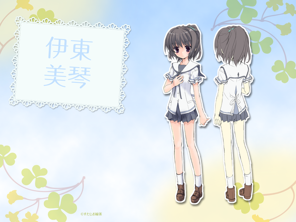 Anime picture 1600x1200 with koiiro soramoyou (game) itou mikoto lucie wallpaper serafuku