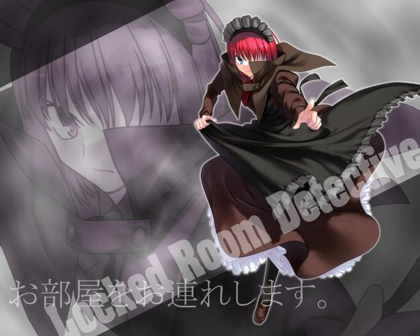 Anime picture 1280x1024 with shingetsutan tsukihime type-moon hisui (tsukihime) maid detective