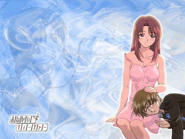 Anime picture 1024x768 with onegai teacher tagme
