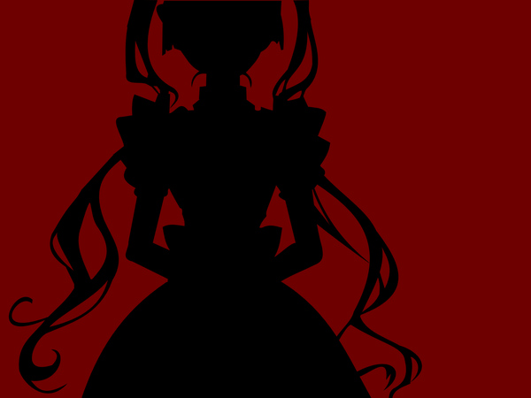 Anime picture 1600x1200 with maria holic shaft (studio) shinouji matsurika silhouette tagme