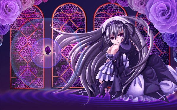 Anime picture 1920x1200 with rozen maiden suigintou highres wide image