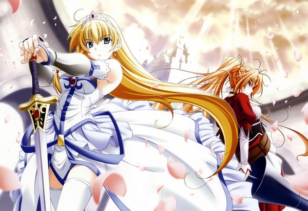 Anime picture 4349x2987 with princess waltz takeya masami highres sword tagme