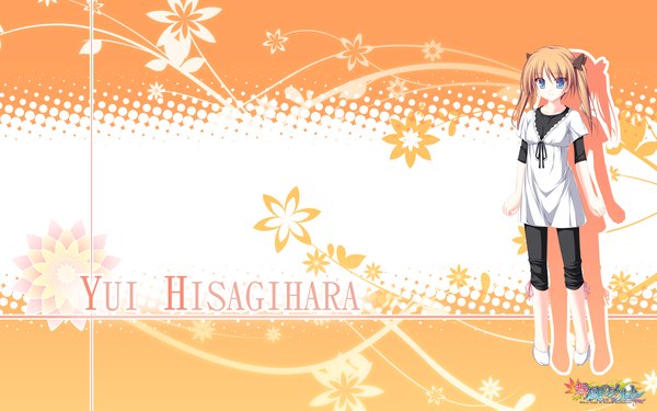 Anime picture 2560x1600 with maikaze no melt hisagihara yui tenmaso long hair highres blue eyes blonde hair wide image twintails game cg loli girl