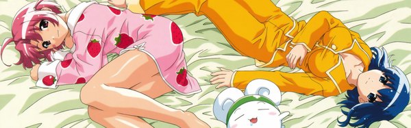 Anime picture 3840x1200 with nurse witch komugi-chan tatsunoko nakahara komugi kokubunji koyori mugimaru highres wide image tagme