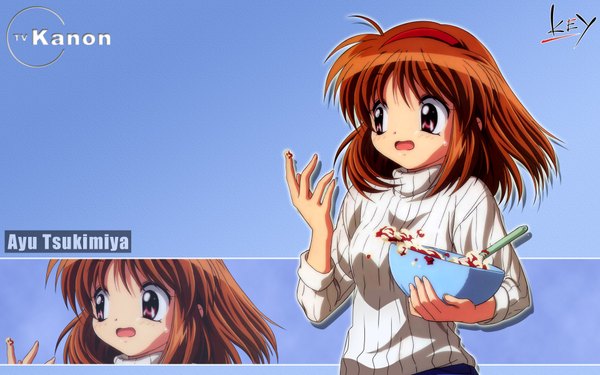 Anime picture 1920x1200 with kanon key (studio) tsukimiya ayu highres wide image girl