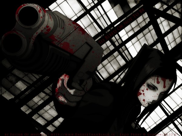 Anime picture 1280x960 with ergo proxy re-l mayer gun blood tagme