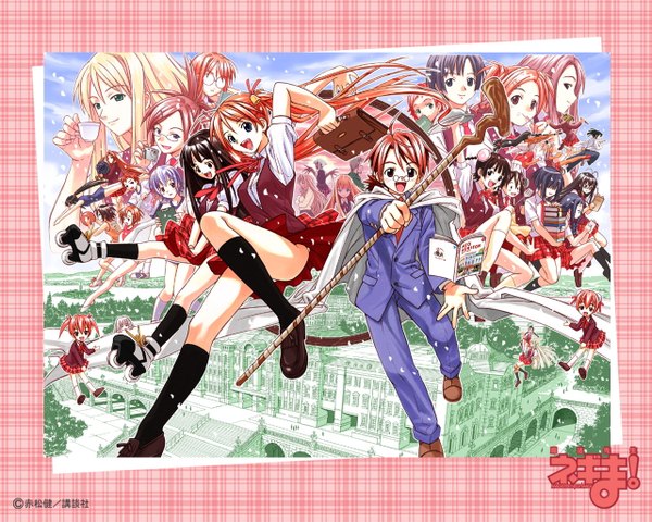 Anime picture 1280x1024 with mahou sensei negima! tagme