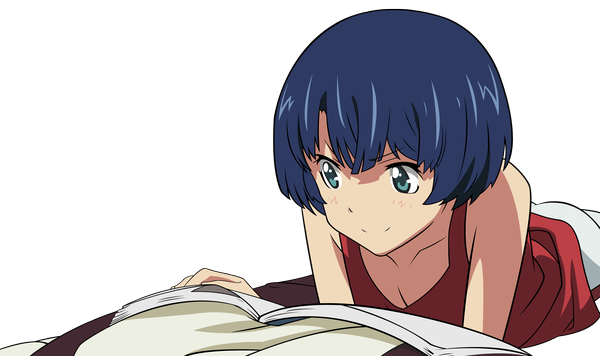 Anime picture 4800x2848 with ano natsu de matteru j.c. staff single blush highres short hair blue eyes wide image blue hair absurdres transparent background vector girl book (books)