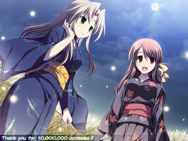 Anime picture 1600x1200 with japanese clothes kimono tagme