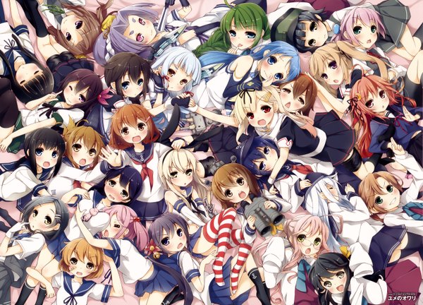 Anime picture 5660x4078 with kantai collection shimakaze destroyer hibiki destroyer rensouhou-chan shigure destroyer yuudachi destroyer murakumo destroyer akatsuki destroyer inazuma destroyer ikazuchi destroyer yukikaze destroyer ushio destroyer fubuki destroyer murasame destroyer akebono destroyer samidare destroyer shiranui destroyer sazanami destroyer uzuki destroyer kisaragi destroyer