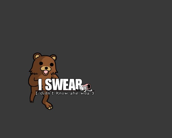 Anime picture 1280x1024 with 2ch 4chan pedobear bear tagme