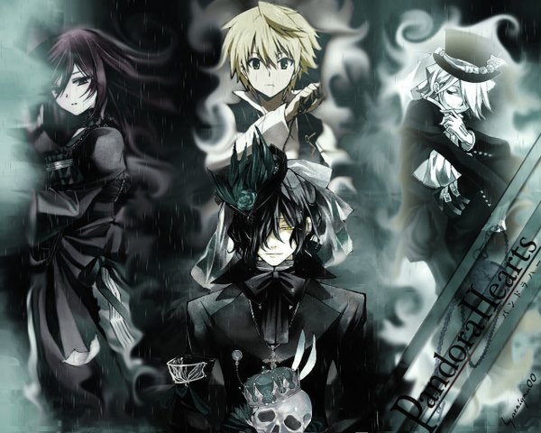 Anime picture 1280x1024 with pandora hearts xebec alice (pandora hearts) oz vessalius xerxes break vincent nightray