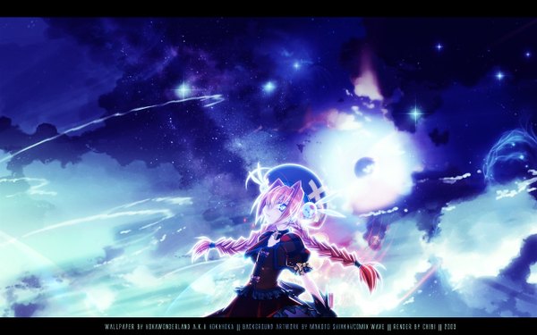 Anime picture 1280x800 with mahou shoujo lyrical nanoha mahou shoujo lyrical nanoha strikers vita wide image girl