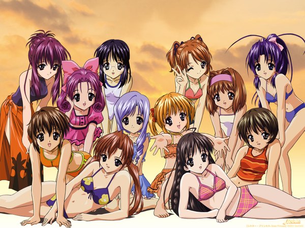 Anime picture 1600x1200 with sister princess zexcs chikage (sister princess) aria (sister princess) sakuya (sister princess) haruka (sister princess) yotsuba (sister princess) rinrin (sister princess) kaho (sister princess) marie (sister princess) shirayuki (sister princess) karen (sister princess) hinako (sister princess) mamoru (sister princess) nitta yasunari