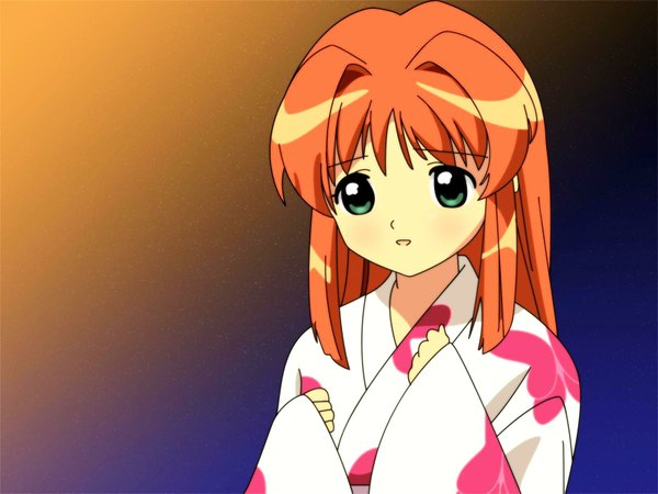 Anime picture 1600x1200 with kono minikuku mo utsukushii sekai hikari (konomini) sky japanese clothes vector girl yukata