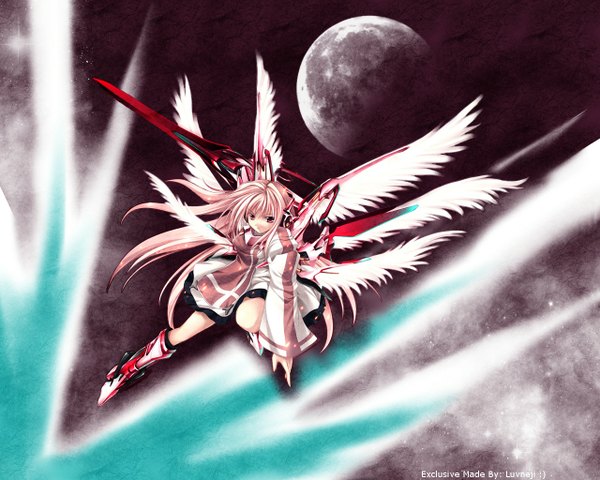 Anime picture 1280x1024 with moon tagme