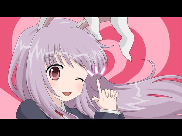 Anime picture 1024x768 with touhou reisen udongein inaba bunny ears wallpaper bunny girl girl purin