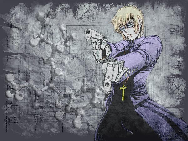 Anime picture 1400x1050 with hellsing tagme