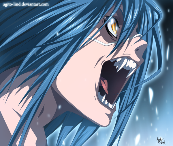 Anime picture 1000x840 with air gear toei animation wanijima agito aagito long hair open mouth blue hair profile orange eyes coloring portrait face boy eyepatch