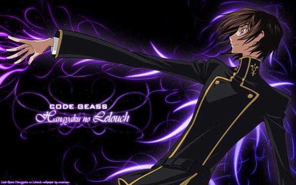 Anime picture 1440x900 with code geass sunrise (studio) lelouch lamperouge wide image