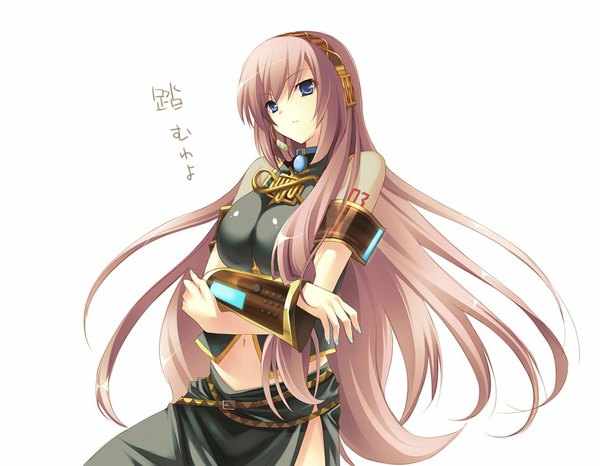 Anime picture 1115x866 with vocaloid megurine luka light erotic girl tagme