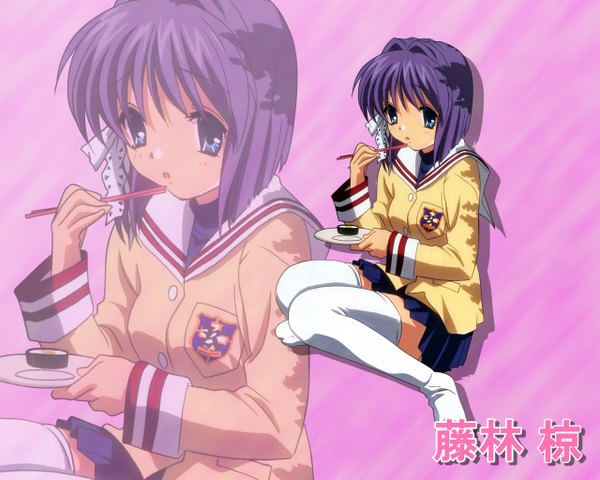 Anime picture 1280x1024 with clannad key (studio) fujibayashi ryou tagme