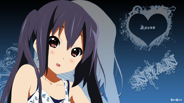 Anime picture 1920x1080 with k-on! kyoto animation nakano azusa highres wide image wallpaper character names